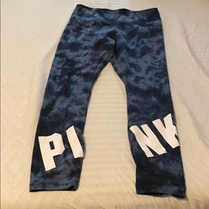 Pink tie dye leggings